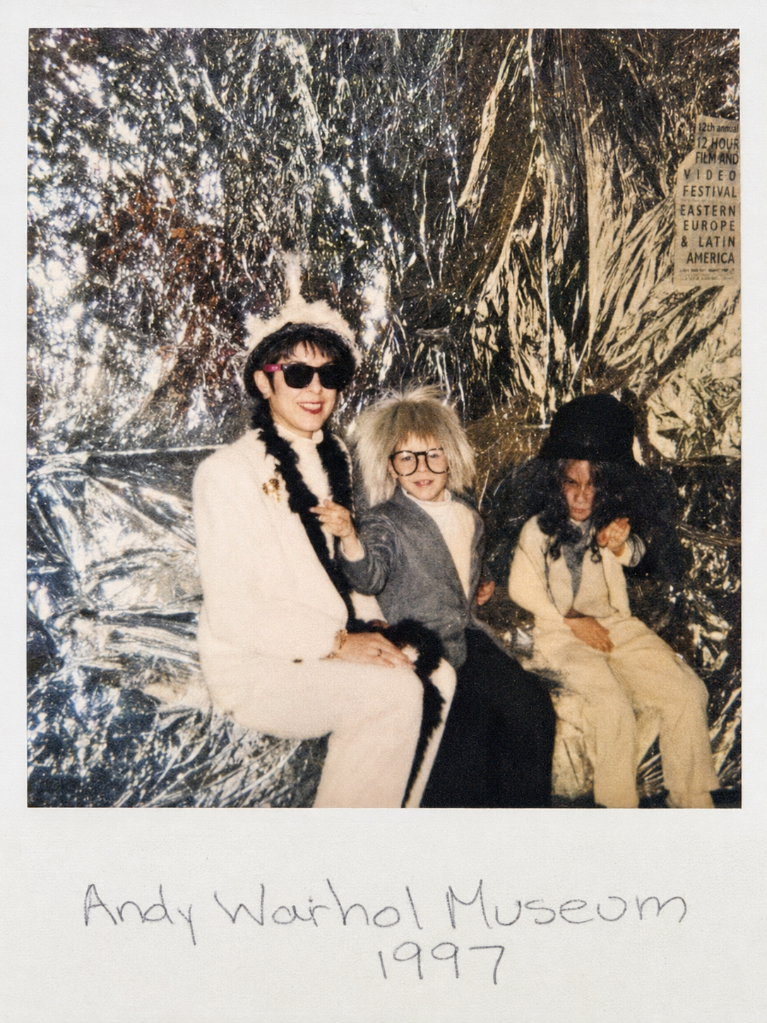 Faust Whale with family at the Andy Warhol Museum in 1997